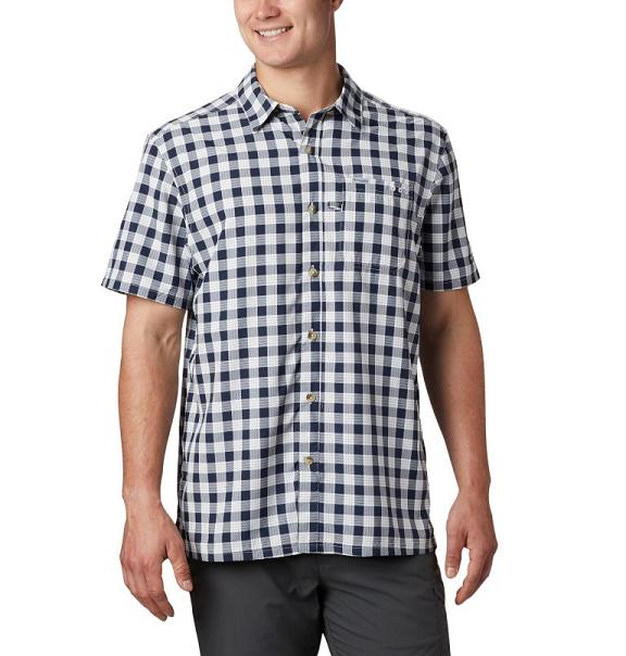 Columbia PFG Super Slack Tide Shirts Navy For Men's NZ29510 New Zealand